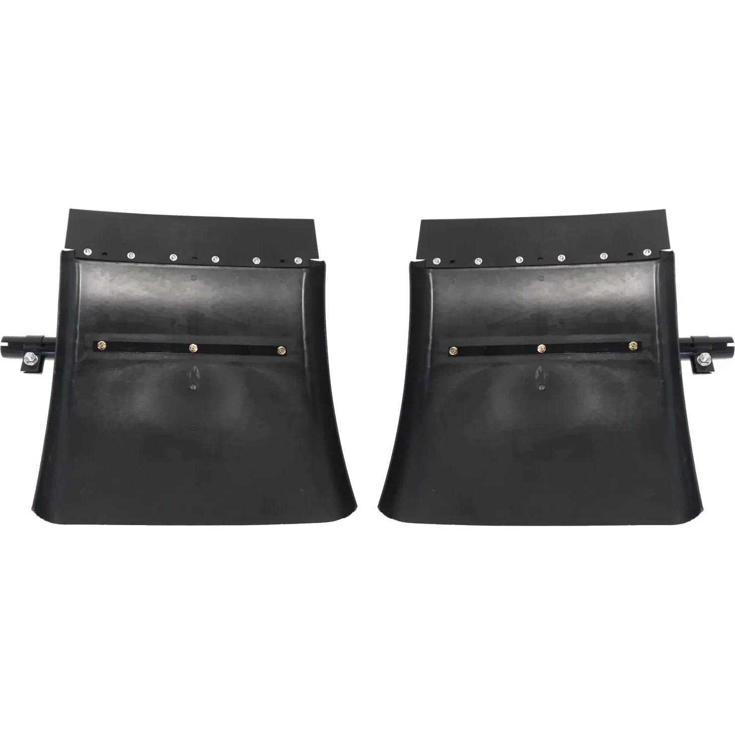 Fortpro 24" x 24" Black Poly Quarter Fenders Pair | F247581 - Image 8