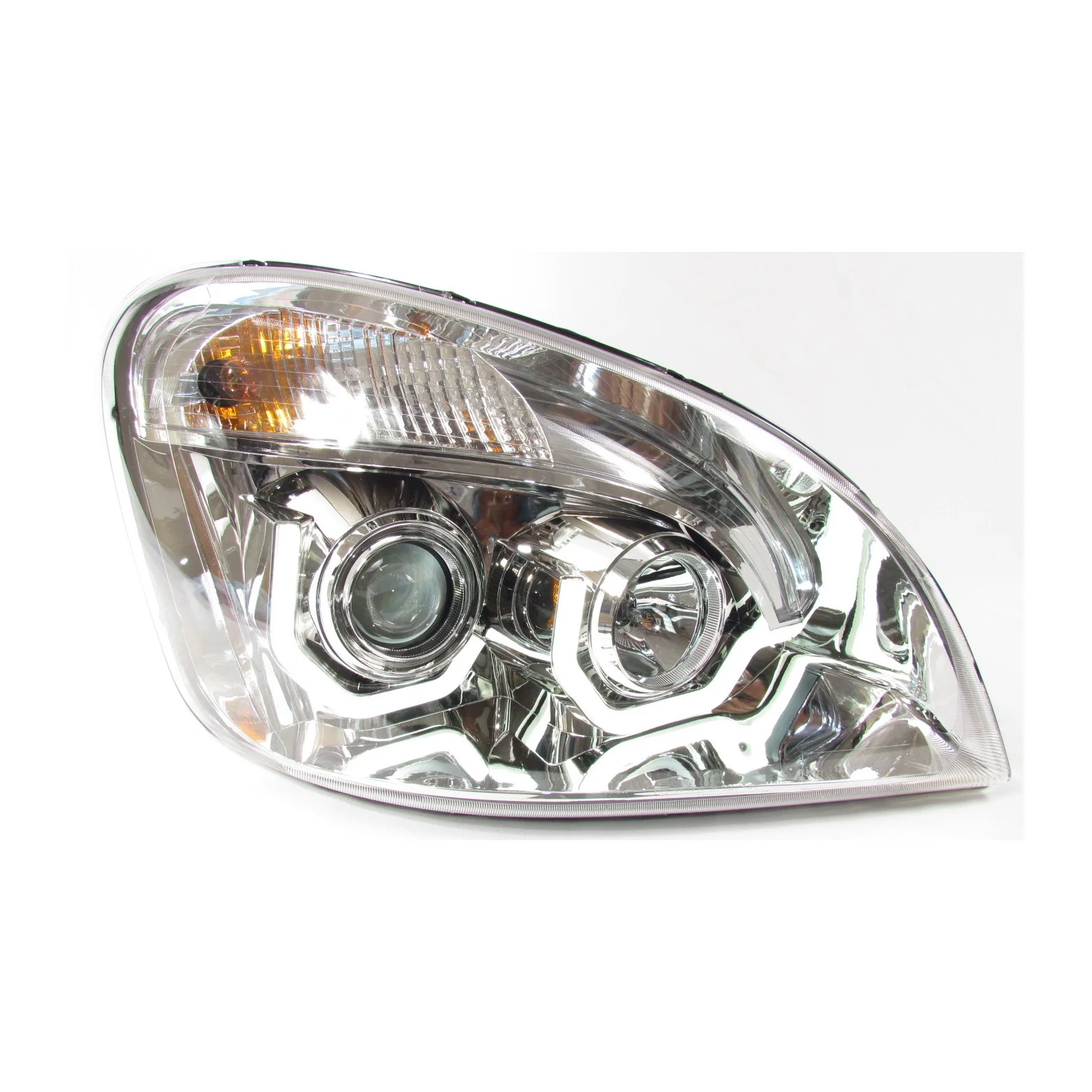 Chrome Housing Projector Headlights for Freightliner Cascadia - Image 4